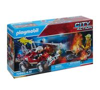 PLAYMOBIL® Intervento dei vigili del fuoco con carrozza antincendio 70864 multicolore Taglia:taglia unica