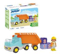 Playmobil Junior 71685 Camion del cantiere, inclusi operaio edile e tre pietre i
