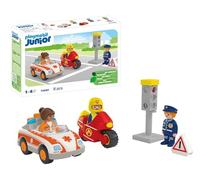PLAYMOBIL JUNIOR 71692 Eroi di tutti i giorni, pompiere e agente di polizia, gio