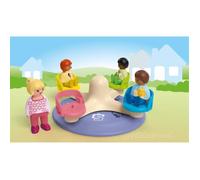 PLAYMOBIL Junior 71701 Bambini e tornello - Include quattro personaggi e un tornello - Da 1 anno