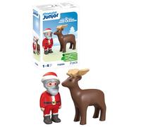 PLAYMOBIL Junior Figura Babbo Natale e Renna 71894