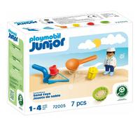 Playmobil Junior Sand Bakery - Toddler Sand Play Set with Moulds & Scoop, Outdoo
