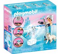Playmobil Magia Principessa Dei Ghiacci 9353 Fiore D'Inverno Con Playmogram