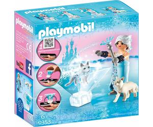 Playmobil Magia Principessa Dei Ghiacci 9353 Fiore D'Inverno Con Playmogram