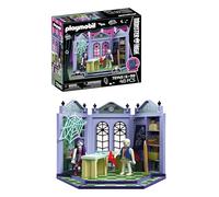 PLAYMOBIL | Monster High™ | Aula scolastica | Aula con il signor Mummia, Spectra Vondergeist, lavagna e ragnatele luminose | Per fan da 5 anni | 72145