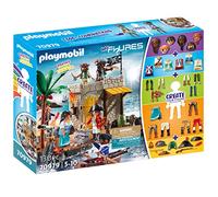PLAYMOBIL My Figures 70979 Isola dei Pirati, 6 Personaggi con Oltre 1000 Combinazioni di Gioco Possibili, Gioco dei Pirati per Bambini dai 5 Anni in su