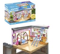PLAYMOBIL myLife 71610 Cameretta con area giochi, include un personaggio e un fo