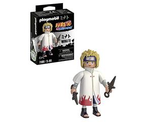 PLAYMOBIL Naruto 71109 Minato Tipico Cappotto Bianco E Rosso E Due Kunai, per Appassionati di Manga E Anime, con Dettagliati Accessori, dai 5 Anni in su