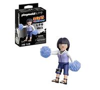 PLAYMOBIL Naruto 71110 Hinata mit schwarzen Haaren in weiß-lila Jacke mit knöche