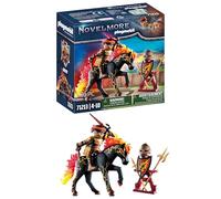Playmobil novelmore 71213 guerrieri di burnham - cavaliere di fuoco, giocattolo per bambini dai 4 anni in su