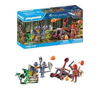 PLAYMOBIL Novelmore 71485 Agguato al Posto di Blocco, duello tra Novelmore e Burnham, con Una catapultà, Giochi di Ruolo Divertenti, Giocattolo Realistico per Bambini dai 4 Anni in su