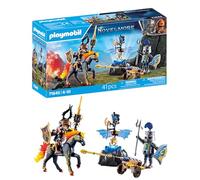 PLAYMOBIL Novelmore 71645 Battaglia per l'armatura, con due cavalieri, un cavallo e preziosa armatura, giocattolo per bambini dai 4 anni in su