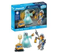 PLAYMOBIL | Novelmore | Fantasma Luminoso e Cavaliere | Giocattoli per bambini d