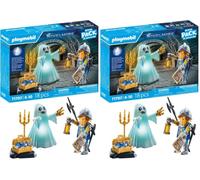 PLAYMOBIL | Novelmore | Fantasma Luminoso e Cavaliere | Giocattoli per bambini dai 4 anni in su | 71797 (Confezione da 2)