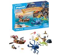 Calendario dell'avvento playmobil 71636: pirati per bambini 4+ - 24 sorprese tema piratesco