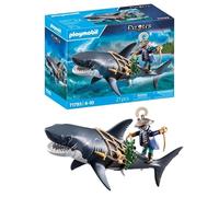 PLAYMOBIL | Pirati | Pirata e squalo gigante | Giocattoli pirata | Personaggio p