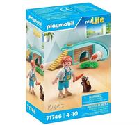 PLAYMOBIL ragazzo con cavie e casetta per roditori