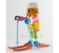 Playmobil Sciatrice Ragazza con Attrezzatura da Sci Sci Sci e Bastoncini Myst...