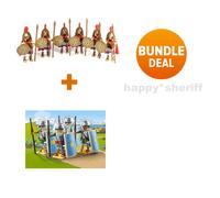 Playmobil set 6 soldati greci spartani e 4 soldati romani 70934 OFFERTA PACCH...