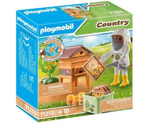 Playmobil Set 71253 Apicoltore con Alveare Favi Miele e Siepe Nuovo Con Scatola