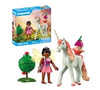 PLAYMOBIL Sky Rose Collectible Unicorn with Fairy Set da gioco con statuine, Unicorno celeste da collezione con fata
