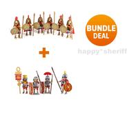 Playmobil Soldati Figure 6 x Greci Spartani e 4 x Romani Set 6490 Set 6491