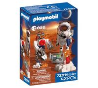 PLAYMOBIL Space Astronauta ESA con robot | Con Mars Crawler, stazione di analisi e 3 campioni di roccia | Set di giocattoli di alta qualità | Per bambini dai 4 anni in su | 72014