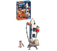 PLAYMOBIL Space ESA Mars Research Rocket | Razzo modulare con rampa di lancio e 2 astronauti | Set di giocattoli spaziali di alta qualità | Per bambini dai 4 anni in su | 72011