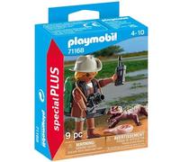 Playmobil 71168 special plus ricercatore con alligatoreper bambini dai 4 anni