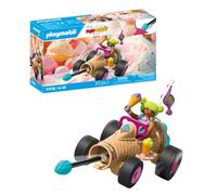 PLAYMOBIL Speedy Ice Cream Cone Set da gioco con statuine, Gelato sfrecciante
