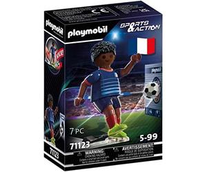 PLAYMOBIL Sport & Action 71123 Giocatore Francia A per Veri Tifosi dai 5 Anni