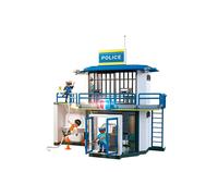 PLAYMOBIL Police Station with Investigation Room Set da gioco con statuine, Stazione di polizia con sala interrogatori