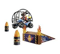 Playmobil Starter Pack Stuntshow Quad With Fire Ramp Multicolor Bambini