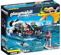 PLAYMOBIL Top Agents 70006, Barca da Assalto con arpione del Team S.H.A.R.K., dai 6 Anni
