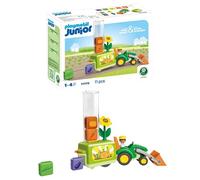 PLAYMOBIL Tractor with Fun Planting Machine Set da gioco con statuine, Trattore con piantatrice buffa