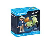 Playmobil vespa 1969 verde chiaro - scooter retro per bambini di 4 anni in su