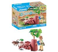 PLAYMOBIL Wiltopia 71627 Spinrotsen, inclusief een Tarantula en twee kleine spin
