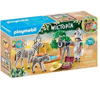Playmobil Wiltopia spedizione safari con fotografa e zebre