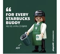 PLAYMOBIL X STARBUCKS Korea Limited Edition Barista JOY Figure 70497 Buddy Goods