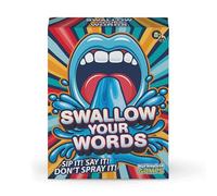 PlayMonster Swallow Your Words - Gioco da tavolo per la notte dei giochi per famiglie, sorseggialo, dillo e non spruzzarlo, gioco multiplayer, indovina la frase prima che il timer si esaurisca, età 8+