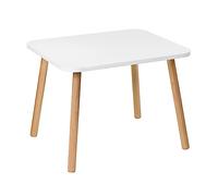 PlayPals Furniture Tavolo per bambini, tavolo in legno per la camera dei bambini 50 x 60 x 47 cm, regalo per bambini di 3,4,5,6,7 anni, mobili fai da te - tavolo in rovere per bambini