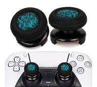 Playrealm FPS Thumbstick Grip Copri Levette Analogiche e Estensore Stampa Gomma da Cancellare Silicone Presa Copertina 2 Set per PS5 Dualsenese e controller PS4 (Tentacolo Demone Del Mare Profondo)
