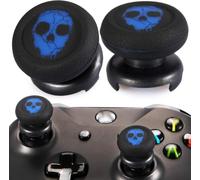 Playrealm FPS Thumbstick Grip Copri Levette Analogiche e Estensore Stampa Gomma da Cancellare Silicone Presa Copertina 2 Set per Controller Xbox Series X/S e Xbox One (Ghost Blued)