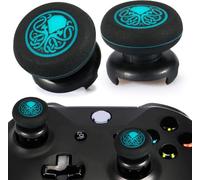 Playrealm FPS Thumbstick Grip Copri Levette Analogiche e Estensore Stampa Gomma da Cancellare Silicone Presa Copertina 2 Set per Controller Xbox Series X/S e Xbox One (Cthulhu Abisso Blu)