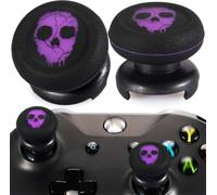 Playrealm FPS Thumbstick Grip Copri Levette Analogiche e Estensore Stampa Gomma da Cancellare Silicone Presa Copertina 2 Set per Controller Xbox Series X/S e Xbox One (Ghost Purple)