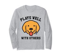 Plays Well Others Dog Maglia a Manica