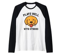 Plays Well Others Dog Maglia con Maniche Raglan
