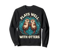 Plays Well with Otters Felpa