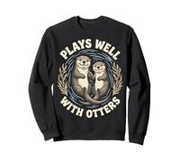 Plays Well with Otters Felpa