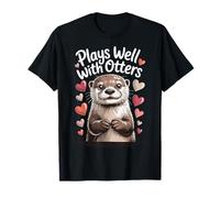 Plays Well with Otters Maglietta
